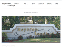 Tablet Screenshot of boyntonlandings.com